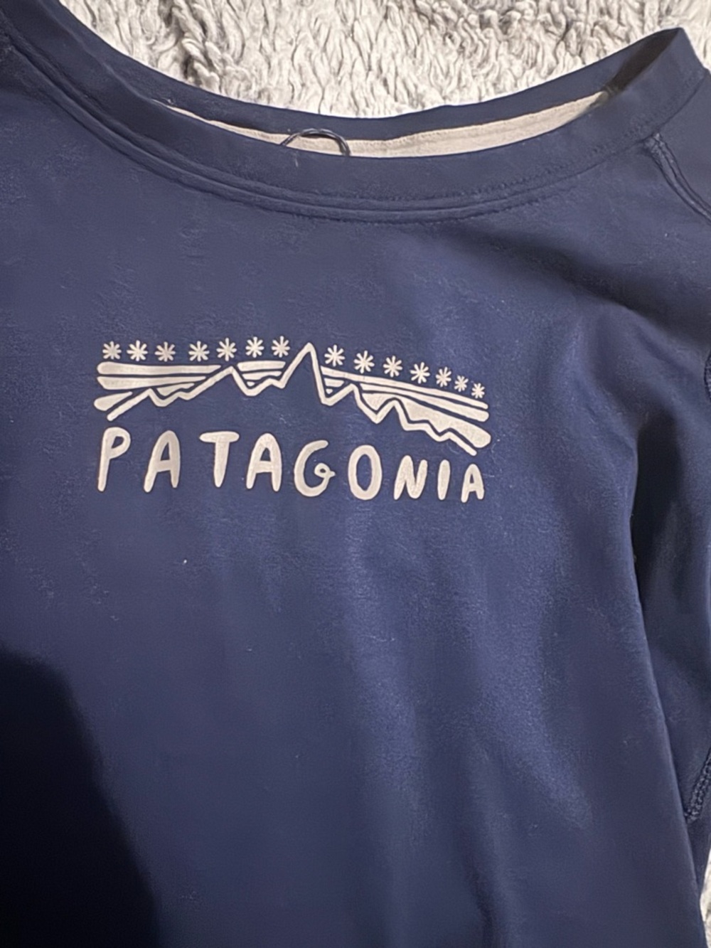 Patagonia Capilene Baselayer Long Sleeve Shirt Dark Blue toddler size 3t